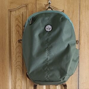 MEC Olive Green Backpack with Light Blue Trim